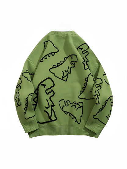 Noa™– Pull Oversize Dinosaure Dessin Animé