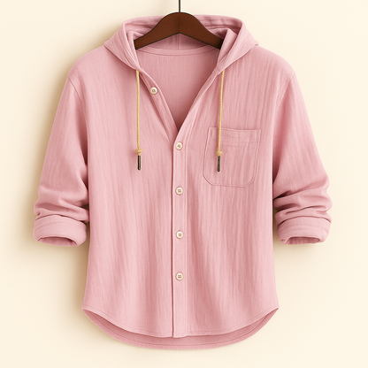 Marc™ - Chemise Moderne en Coton de Luxe avec Capuche