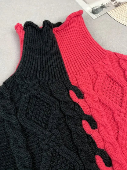 Isolde™ - Pull Tendance à Rayures avec Col Montant