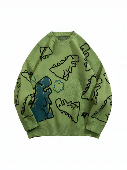Noa™– Pull Oversize Dinosaure Dessin Animé