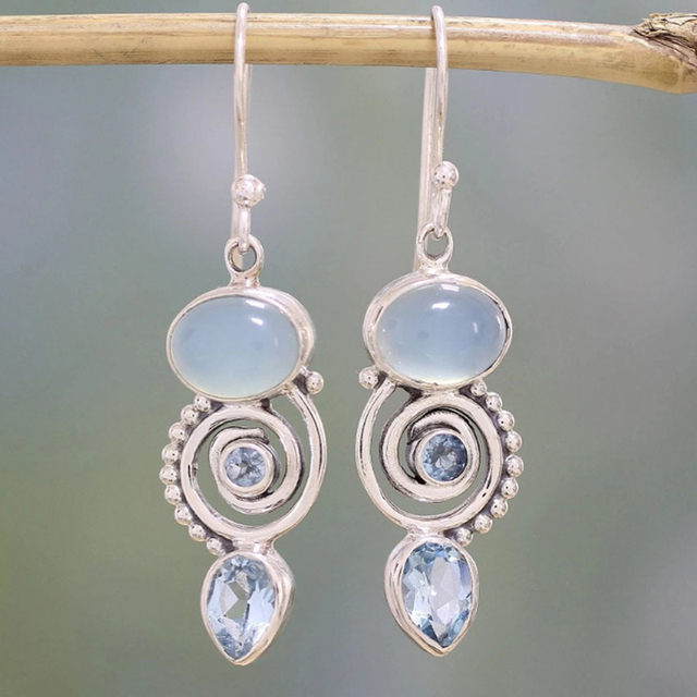Argent / Bleu