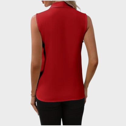 Zoé™ - Blouse Sans Manches à Col en V