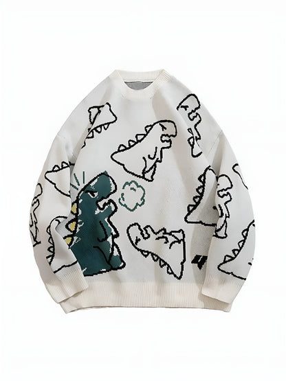 Noa™– Pull Oversize Dinosaure Dessin Animé
